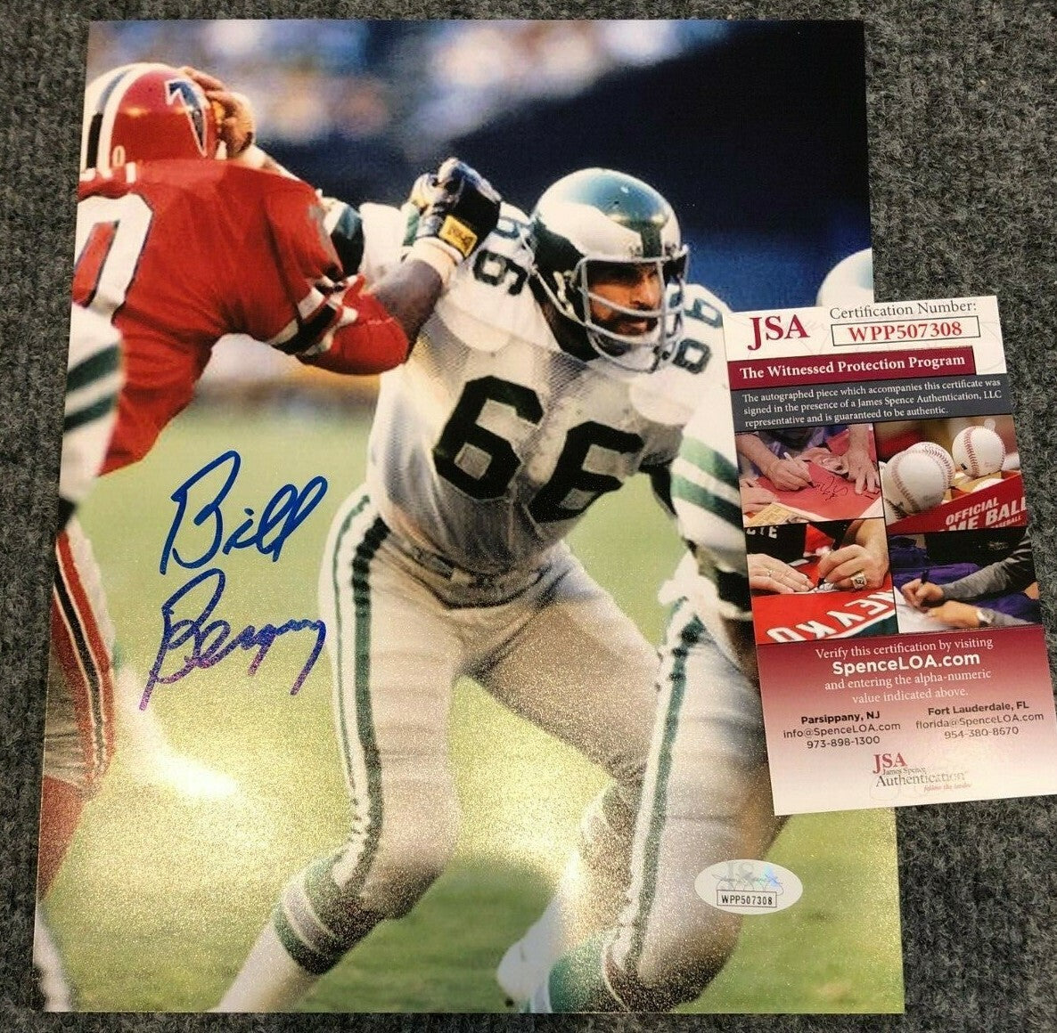 Bill Bergey Autographed Signed Philadelphia Eagles 8X10 Photo Jsa Coa
