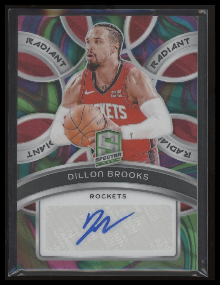 2023-24 Panini Spectra #RS-DBK Dillon Brooks Radiant Signatures Marble #/5