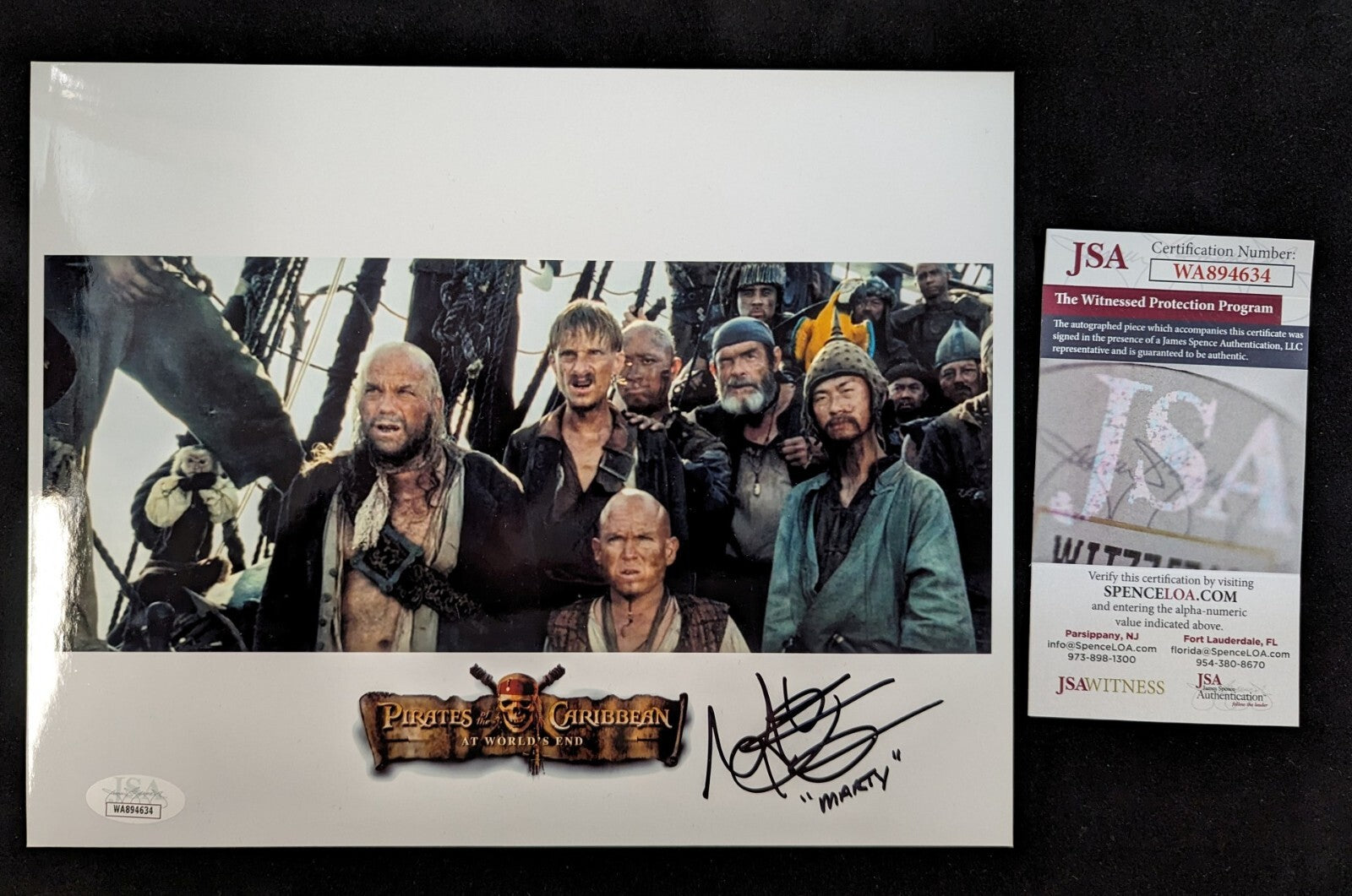 Martin Klebba Pirates Of Caribbean Hand Signed Autographed 8 X 10 Photo Jsa Coa