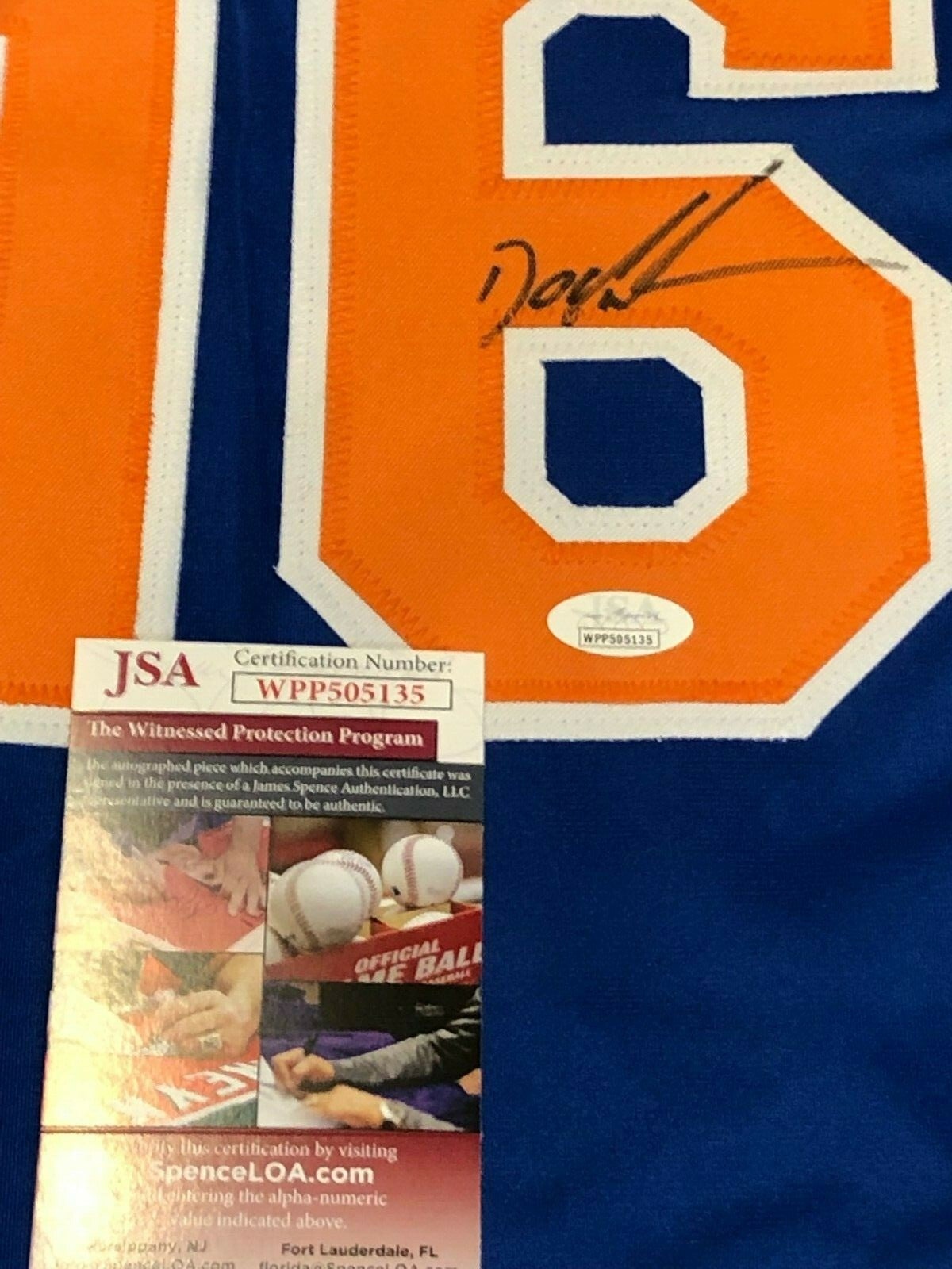 N.Y. Mets Dwight Gooden Autographed Signed Doc K Jersey Jsa Coa