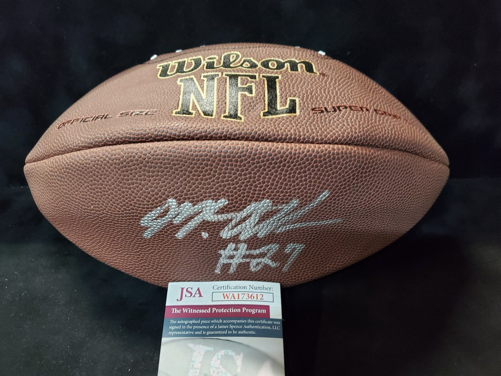 Pittsburgh Steelers Marcus Allen Autographed Signed Football Jsa Coa