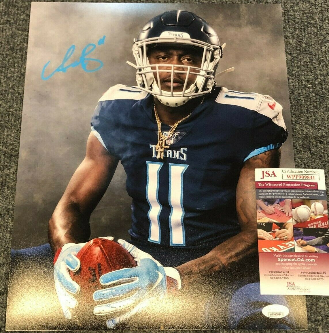 Tennessee Titans Aj Brown Autographed Signed 11X14 Photo Jsa Coa