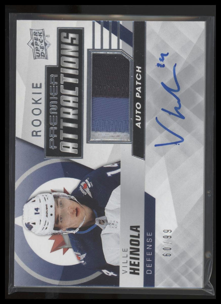 2019-20 Upper Deck Premier Ville Heinola Rookie Patch Auto