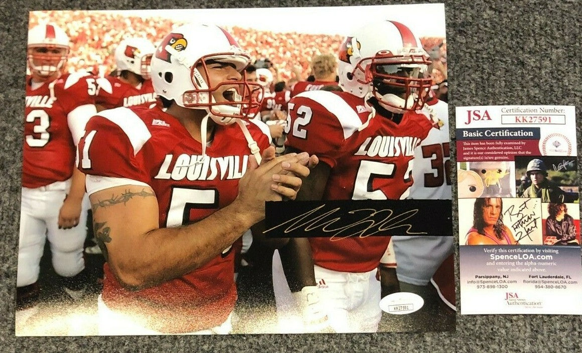 Matt Webb Autographed Signed Louisville Cardinals 8X10 Photo Jsa Coa