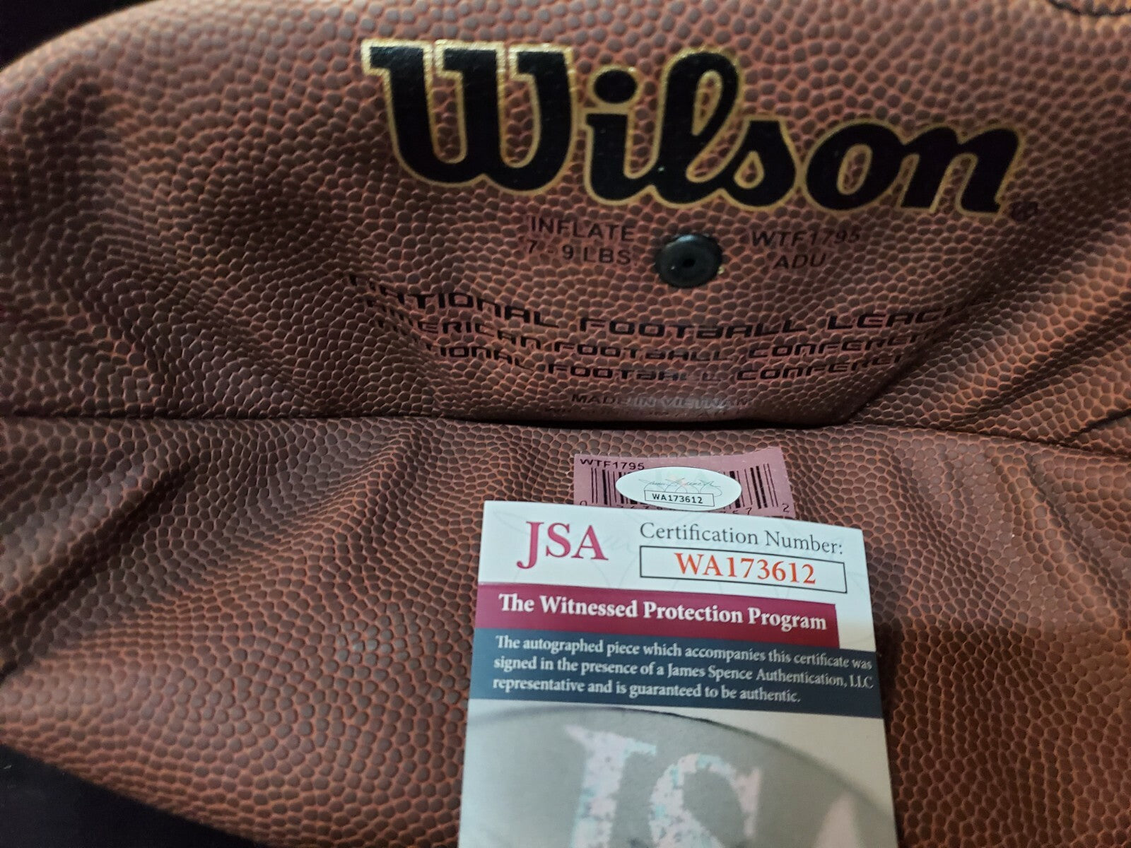 Pittsburgh Steelers Marcus Allen Autographed Signed Football Jsa Coa