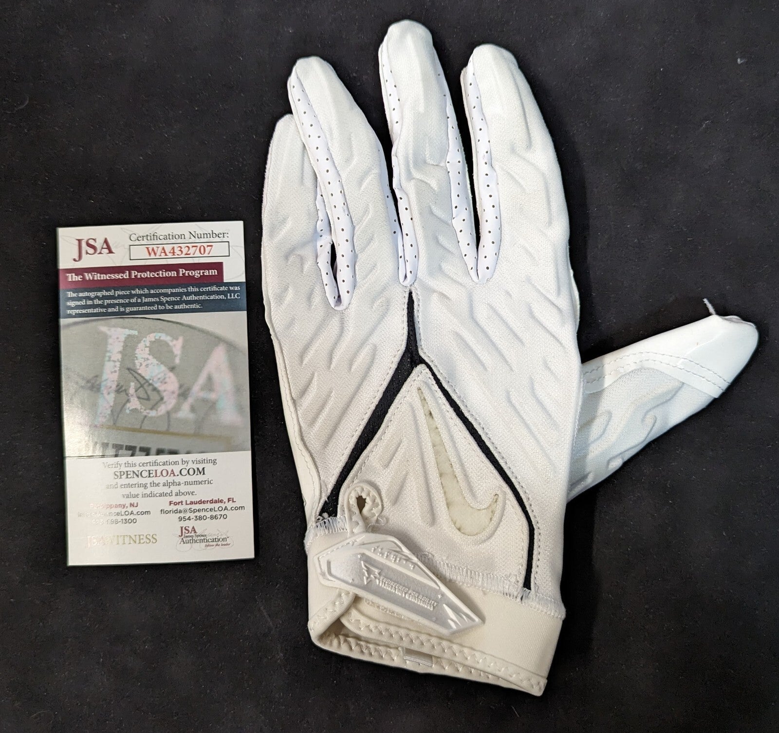 Miami Dolphins Patrick Surtain Sr Autographed Signed Glove Jsa Coa