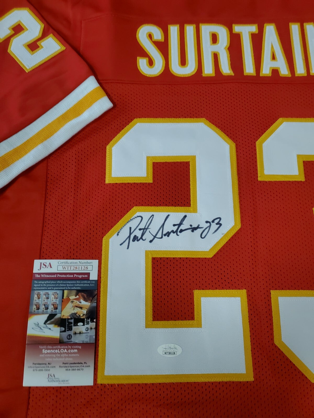 K.C. Chiefs Patrick Surtain Autographed Signed Jersey Jsa Coa