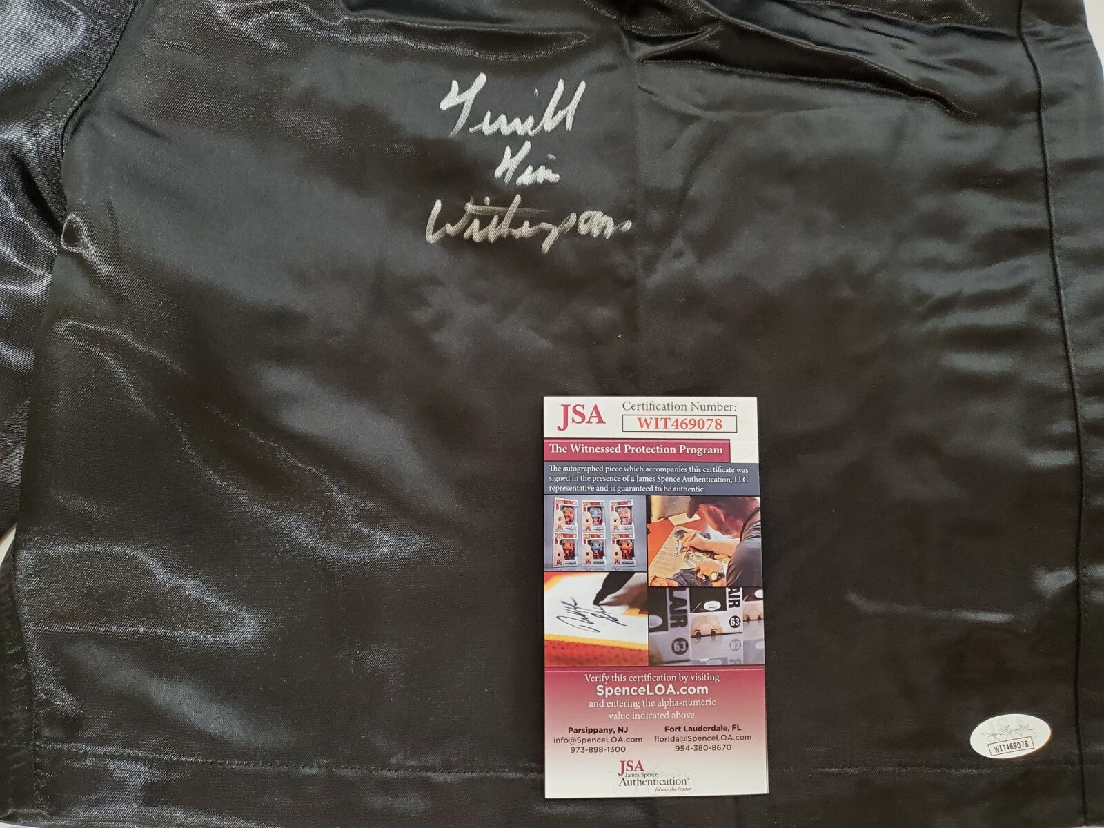 Tim Witherspoon Autographed Signed Boxing Trunks Jsa Coa