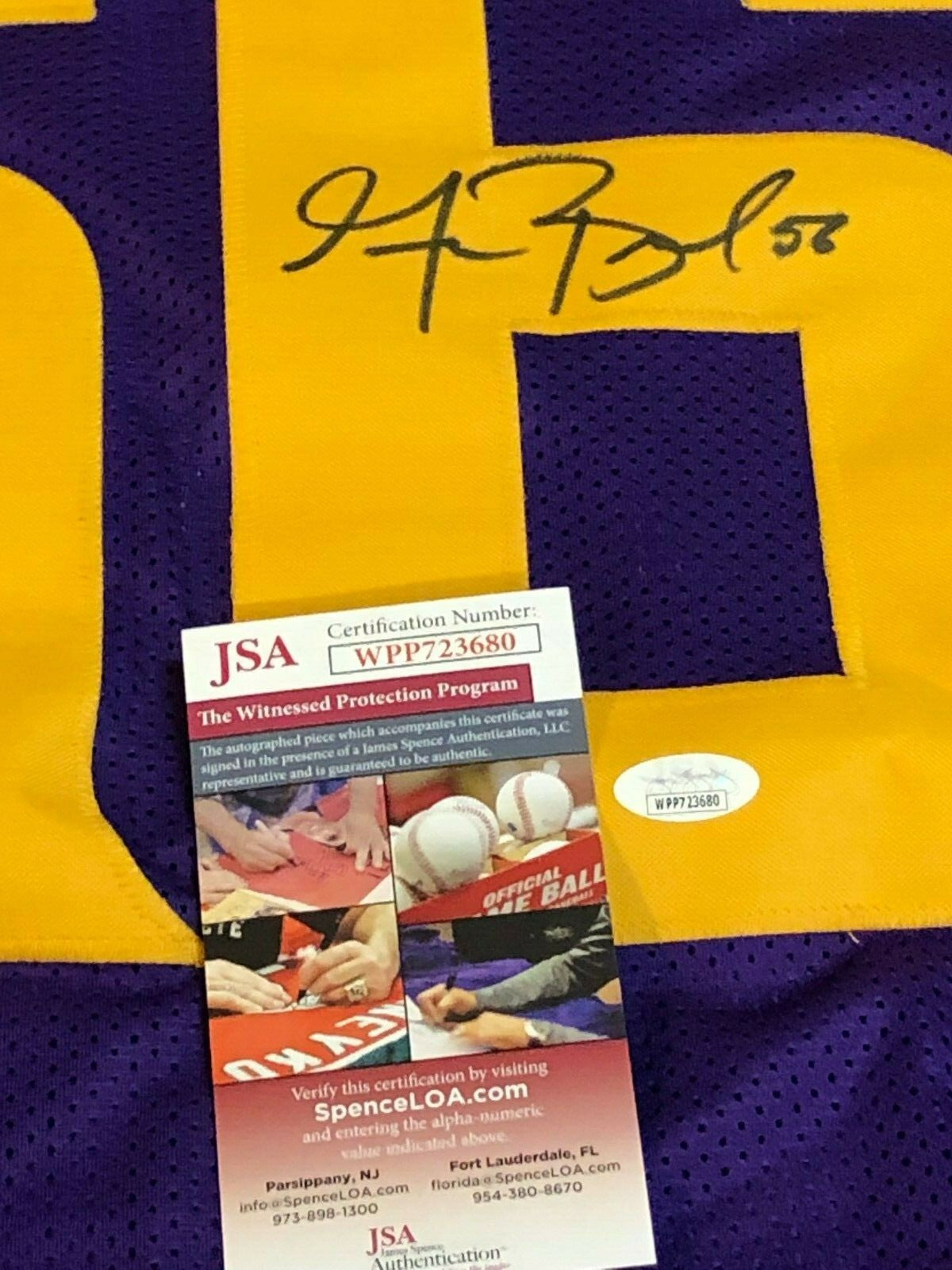 Minnesota Vikings Garrett Bradbury Autographed Signed Jersey Jsa Coa