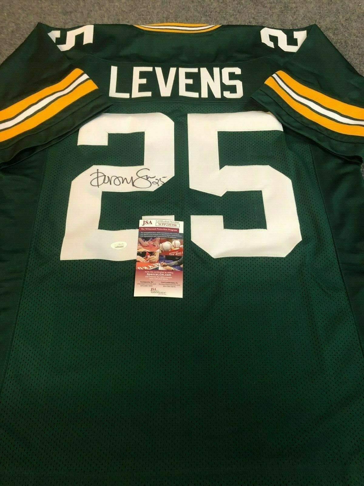 G.B. Packers Dorsey Levens Autographed Signed Jersey Jsa Coa