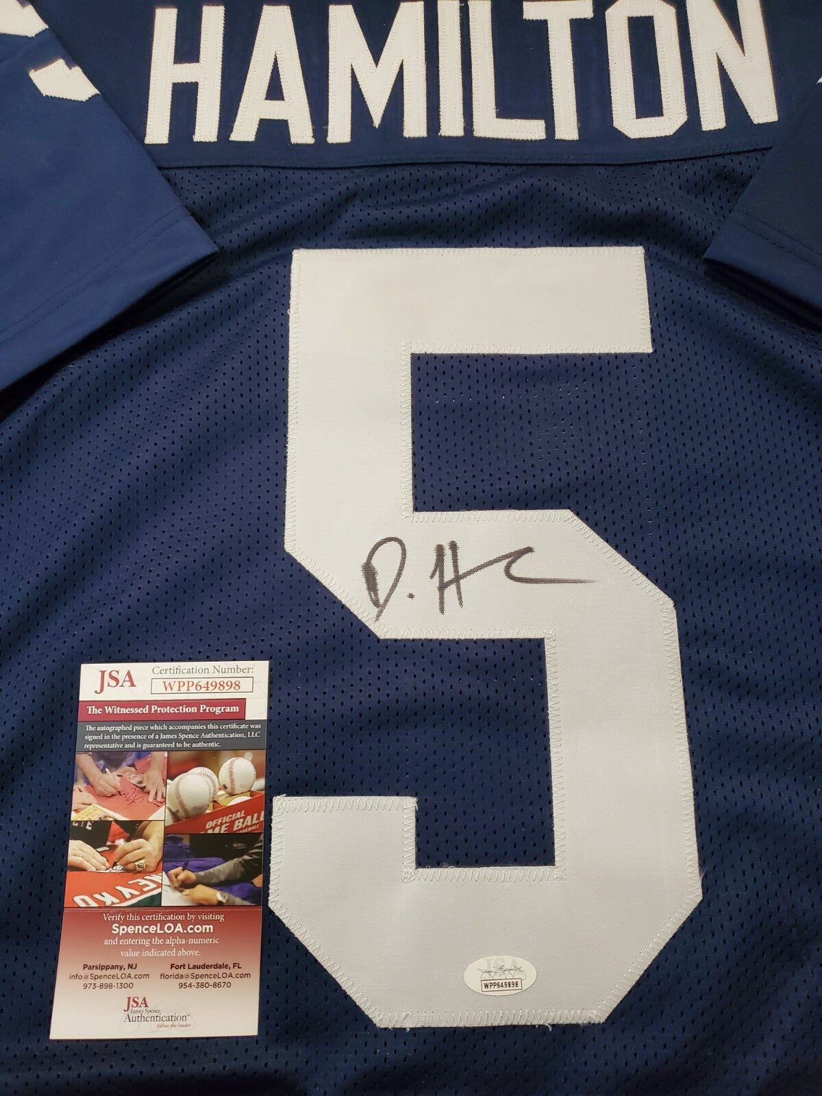 Penn State Daesean Hamilton Autographed Signed Jersey Jsa Coa