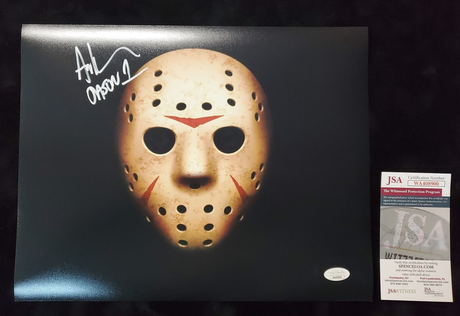 Ari Lehman Signed Inscribed Jason Voorhees Friday The 13Th 11X14 Photo Jsa Coa