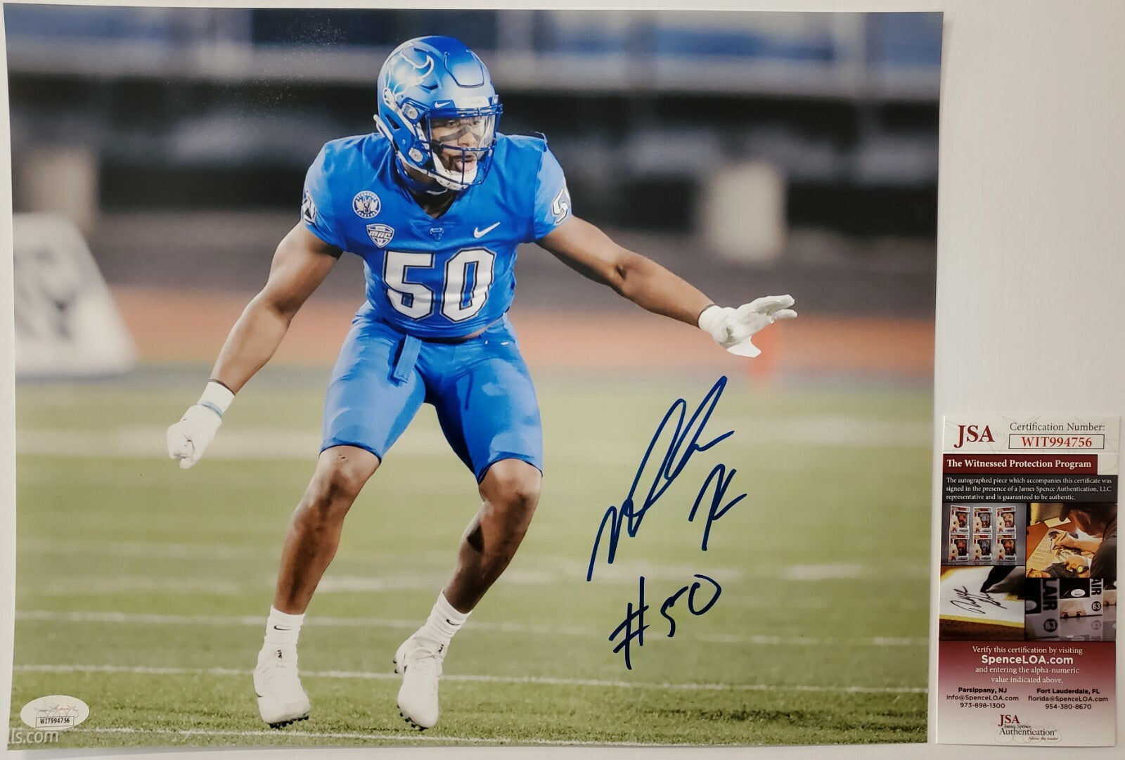 Buffalo Bulls Malcom Koonce Autographed Signed 11X14 Photo Jsa Coa