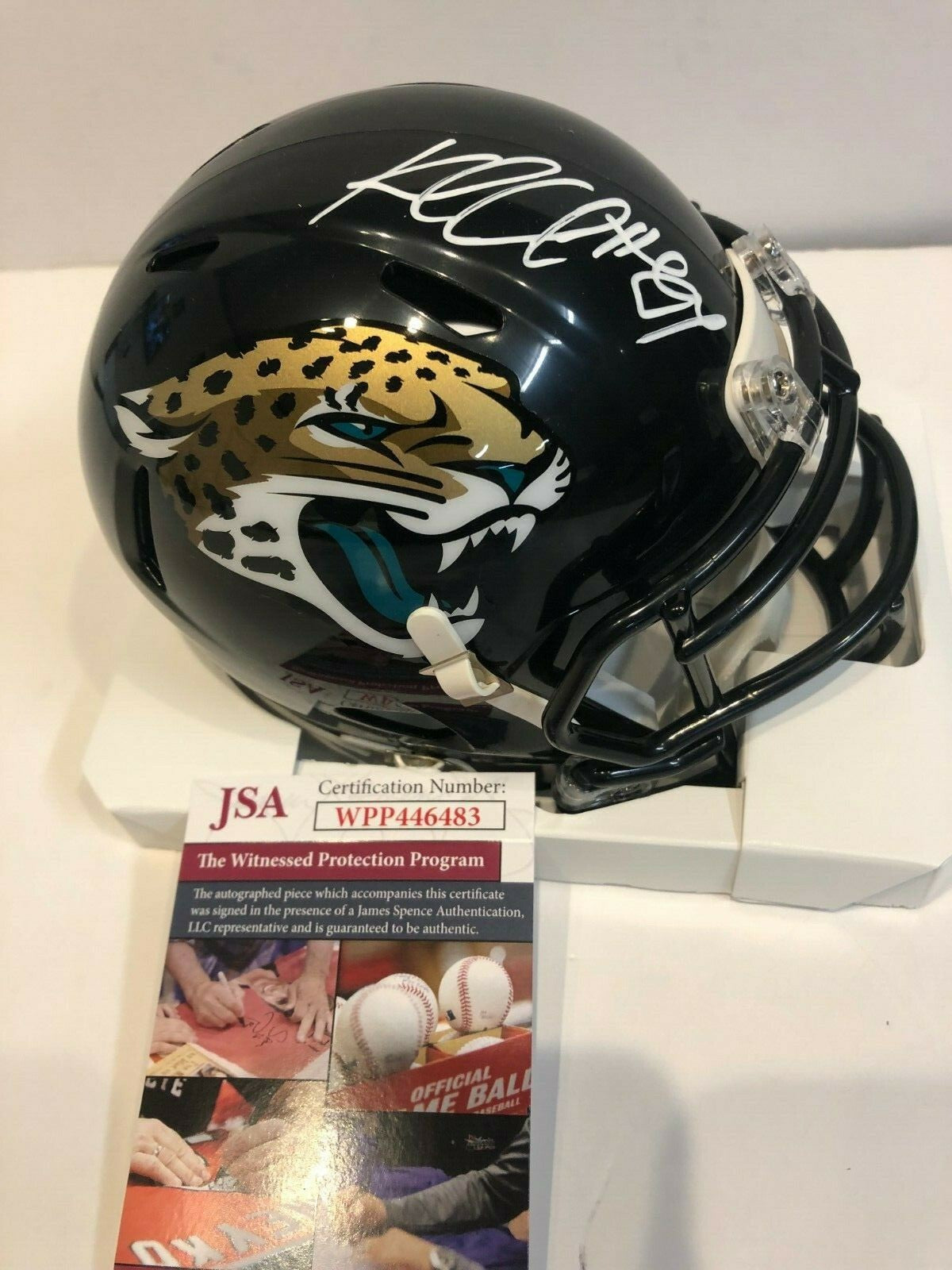 Keelan Cole Autographed Signed Jacksonville Jaguars Mini Helmet Jsa Coa