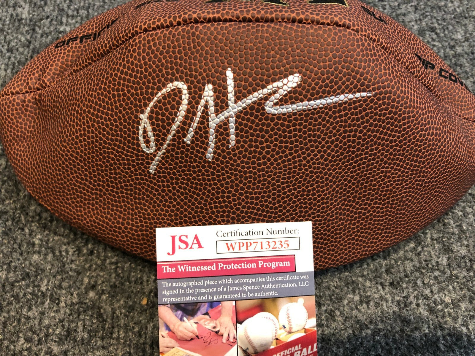Denver Broncos Daesean Hamilton Autographed Signed Nfl Football Jsa Coa