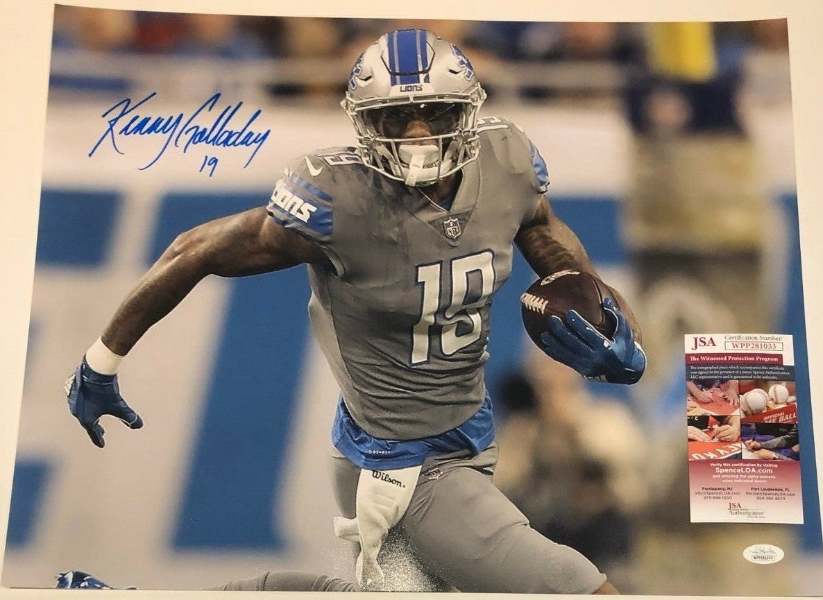 Detroit Lions Kenny Golladay Autographed Signed 16X20 Photo Jsa Coa