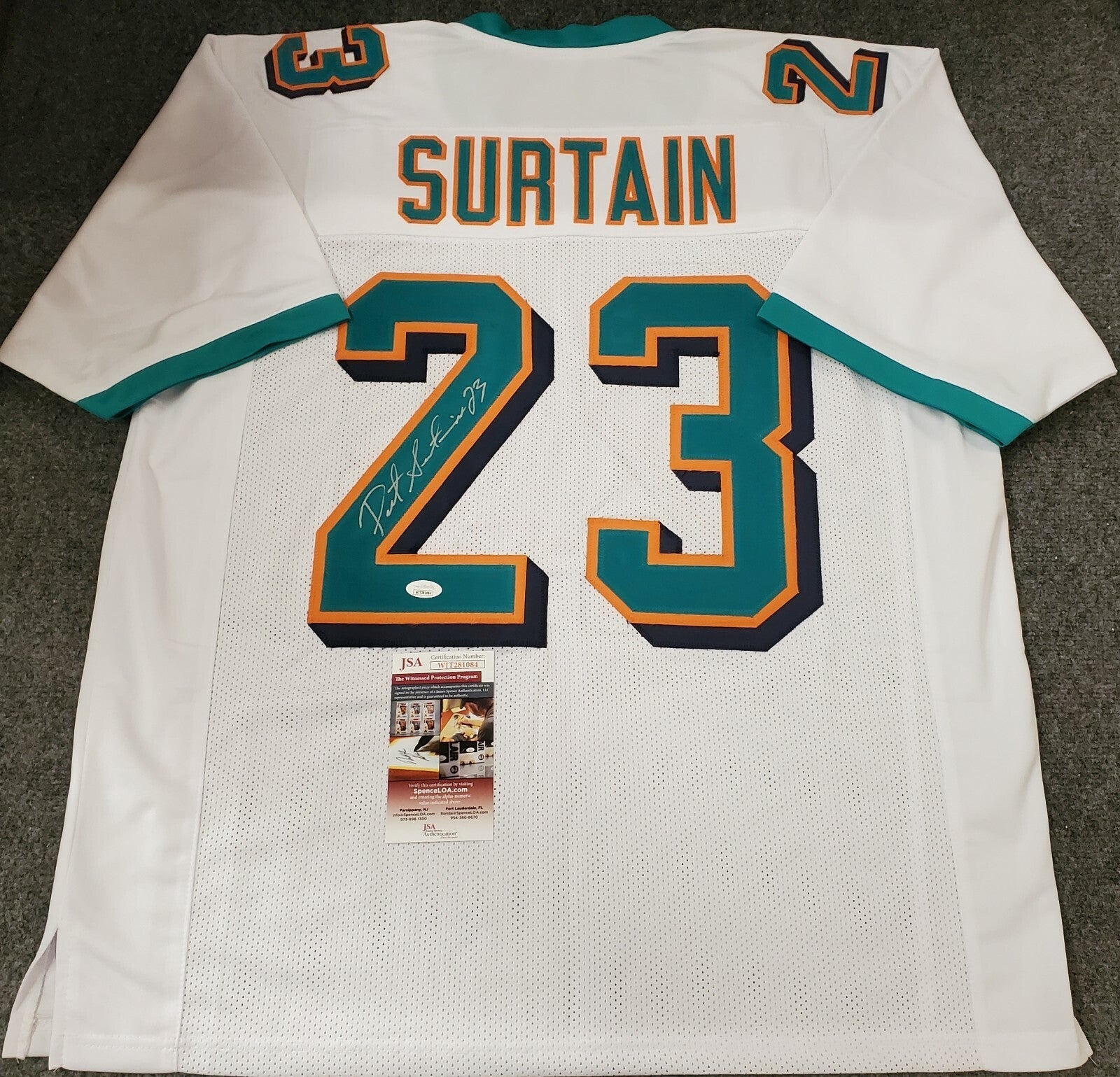 Miami Dolphins Patrick Surtain Autographed Signed Jersey Jsa Coa