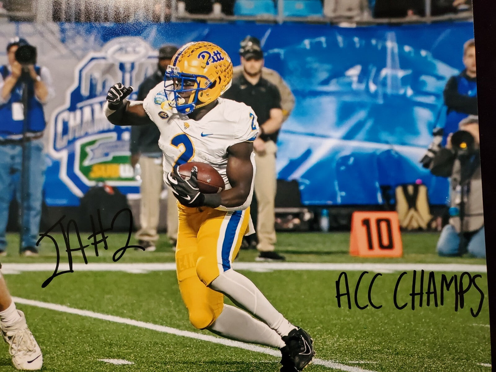 Pitt Panthers Israel "Izzy" Abanikanda Signed Inscribed 16X20 Photo Jsa Coa