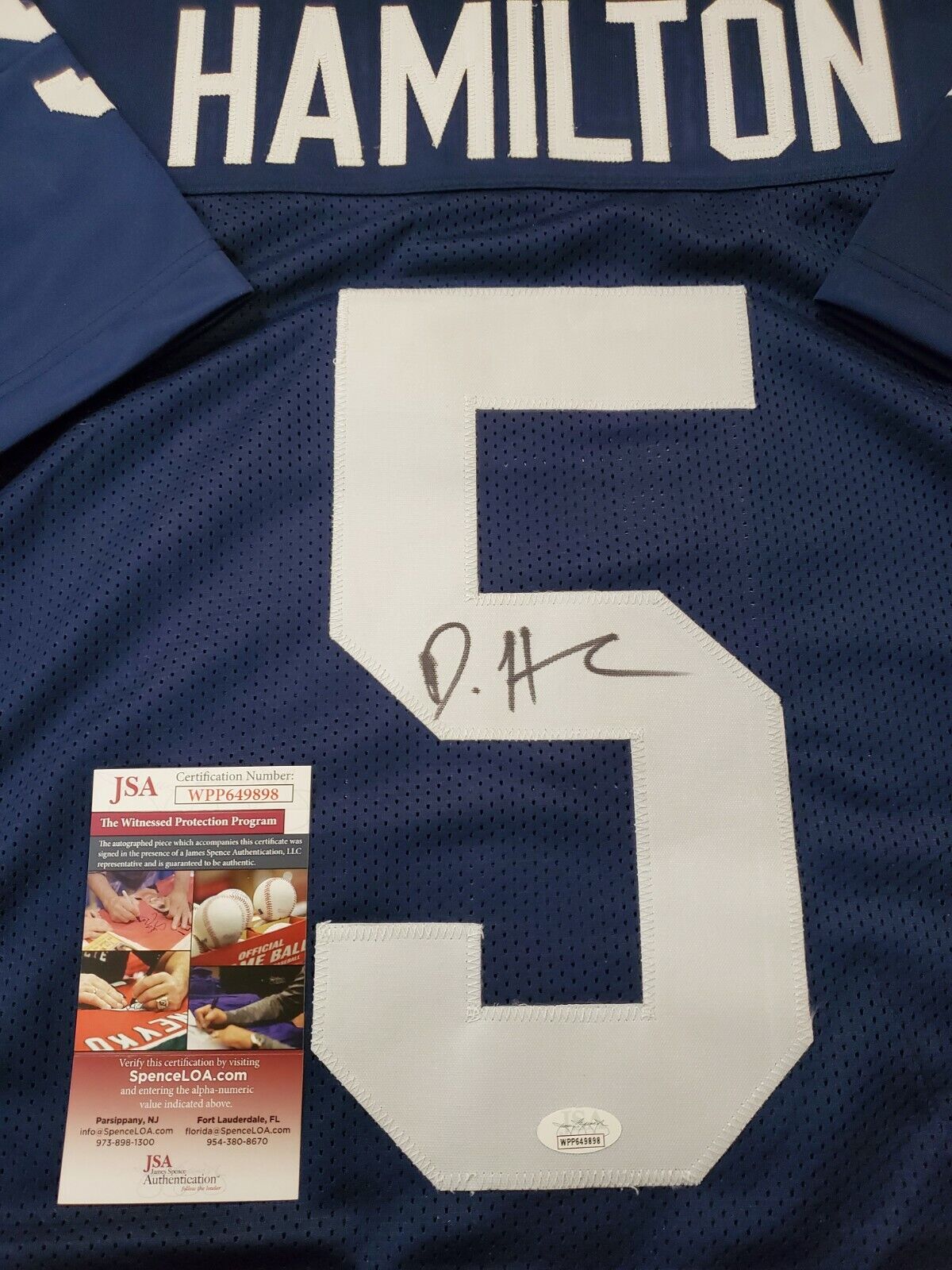 Penn State Daesean Hamilton Autographed Signed Jersey Jsa Coa