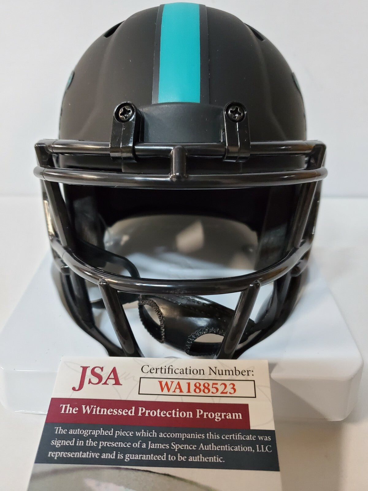 Miami Dolphins Sam Madison Autographed Eclipse Mini Helmet Jsa Coa