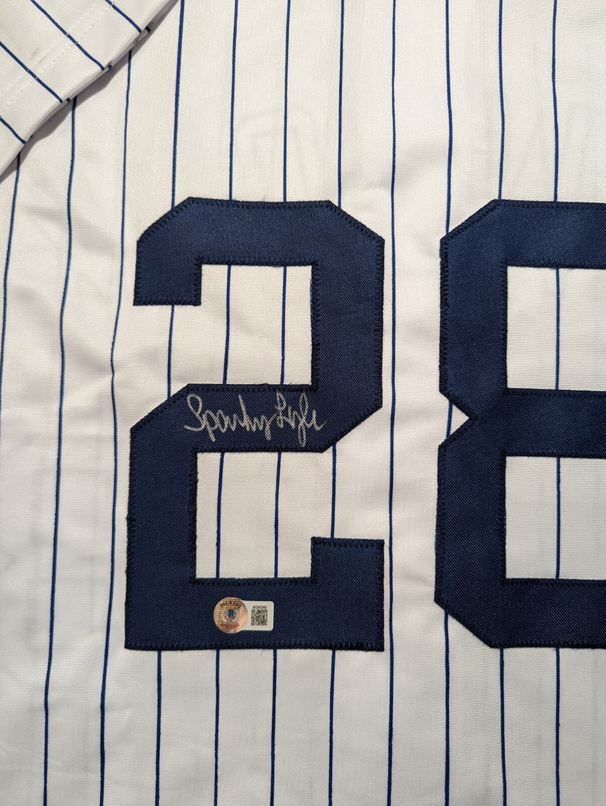 New York Yankees Albert "Sparky" Lyle Signed Custom Jersey Beckett Holo