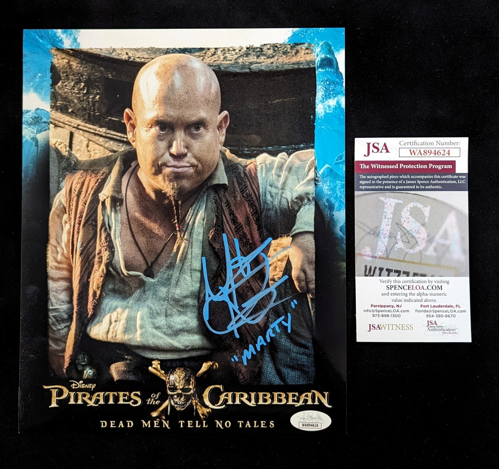 Martin Klebba Pirates Of Caribbean Hand Signed Autographed 8 X 10 Photo Jsa Coa