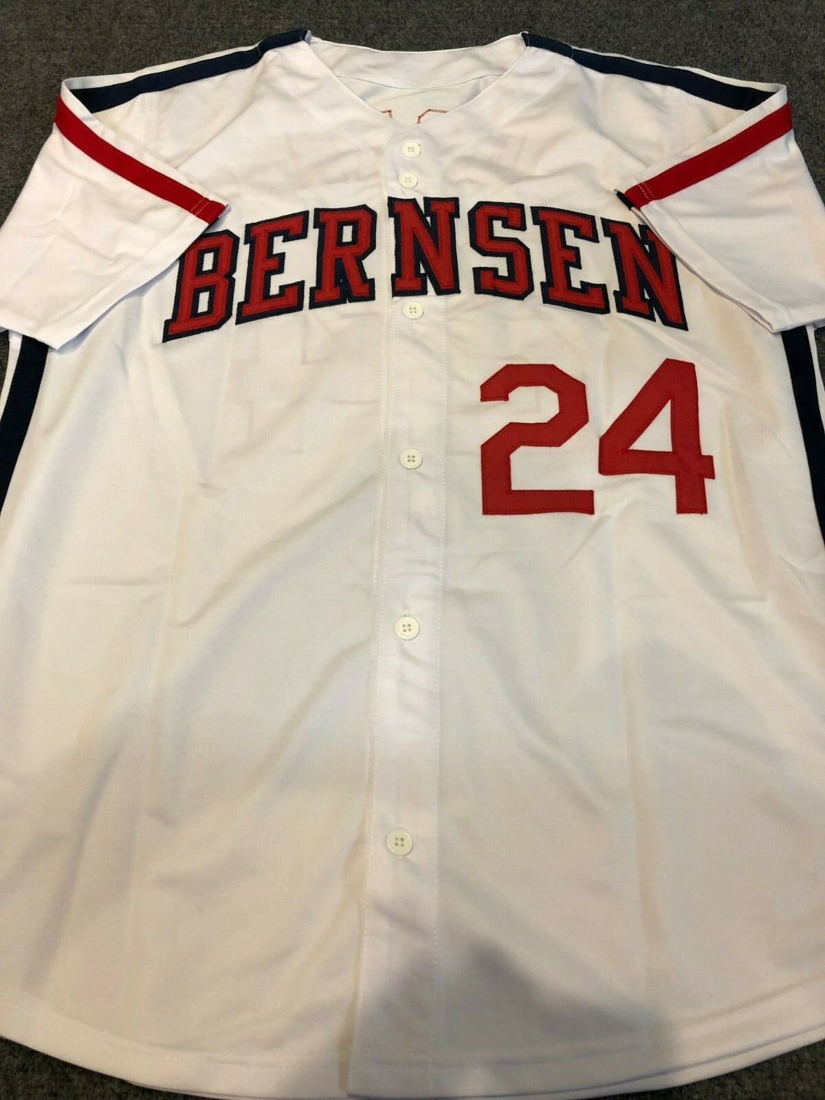 Corbin Bernsen "Roger Dorn" Autographed Signed Major League Jersey Jsa Coa