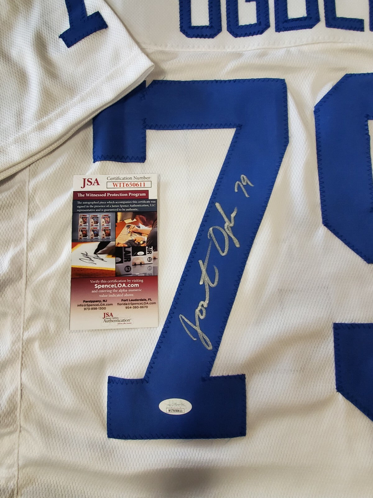 Ucla Bruins Jonathan Ogden Autographed Signed Jersey Jsa Coa