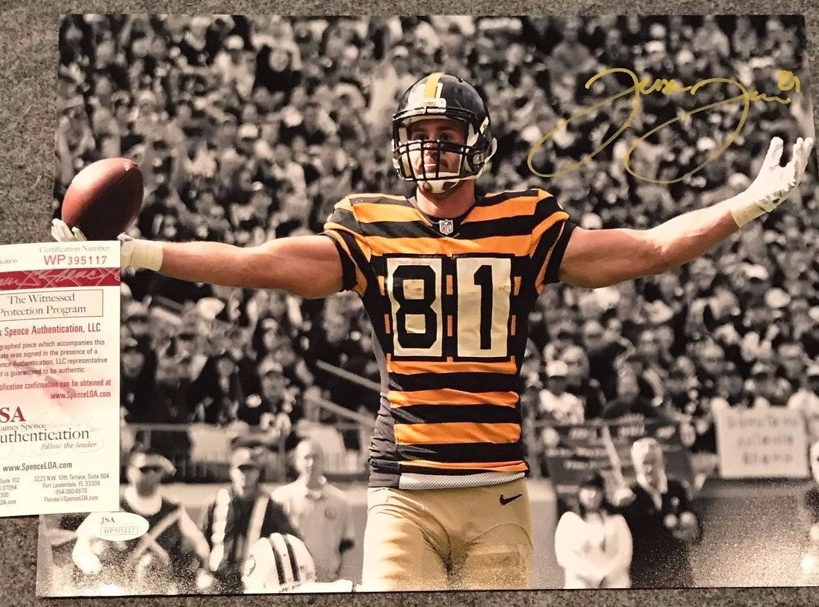 Jesse James Autographed Signed Pittsburgh Steelers 11X14 Photo Jsa Coa