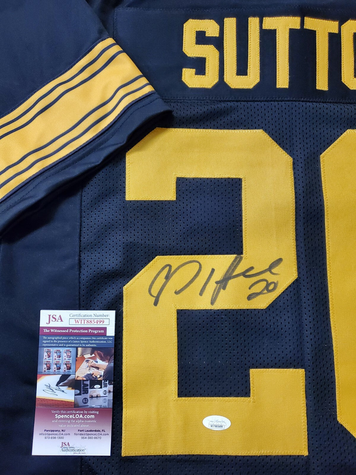 Pittsburgh Steelers Cam Sutton Autographed Signed Jersey Jsa Coa