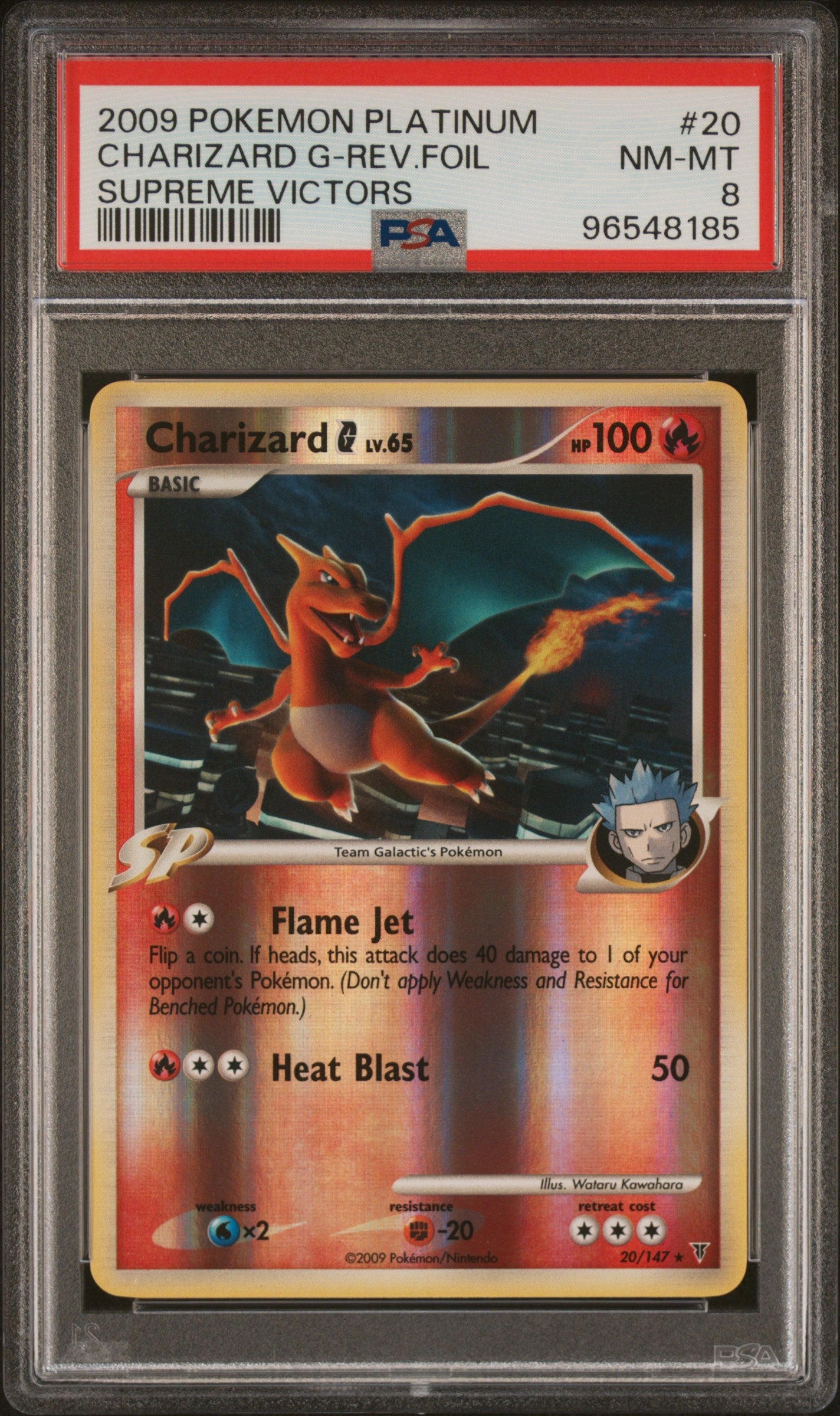 2009 Pokemon Platinum Supreme Victors Charizard G-Rev.Foil 8 PSA #20