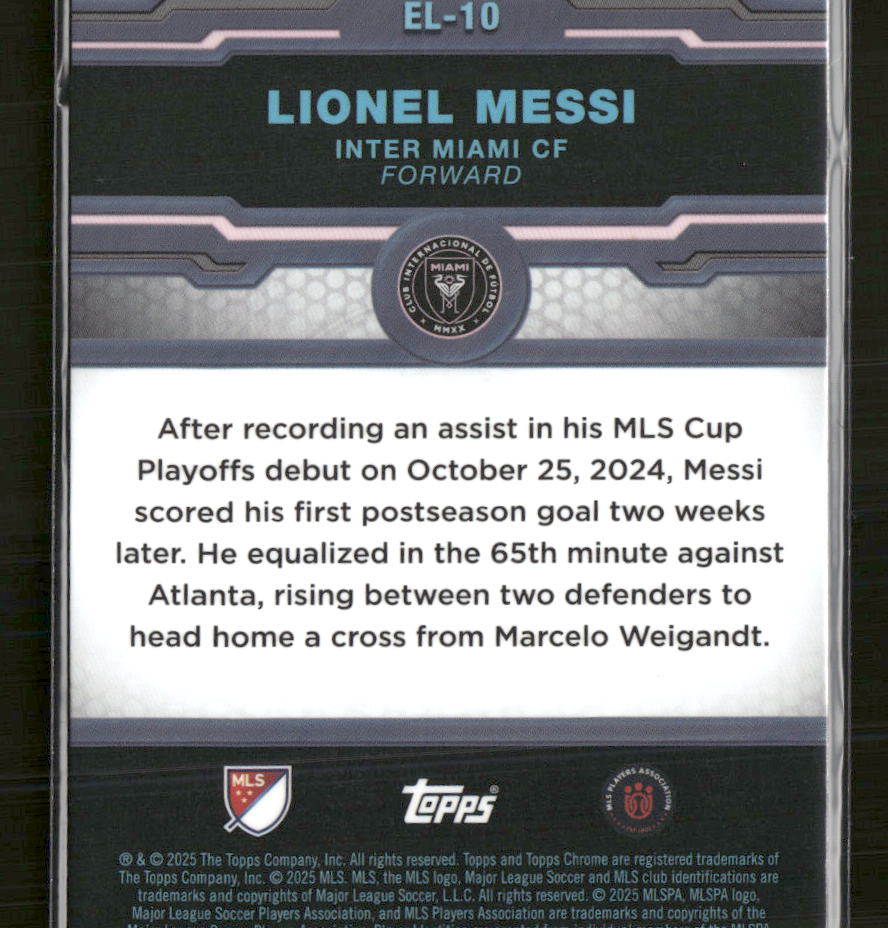 2025 Topps Chrome MLS Elimination Lionel Messi #EL-10