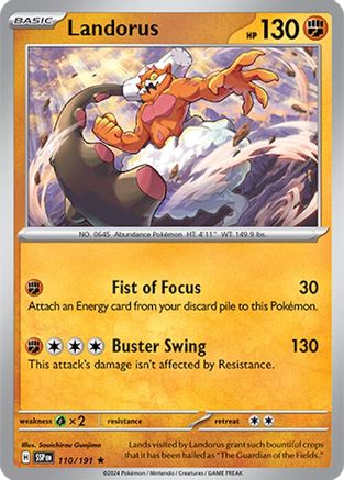 Landorus 110/191 - SV08 Surging Sparks Holofoil