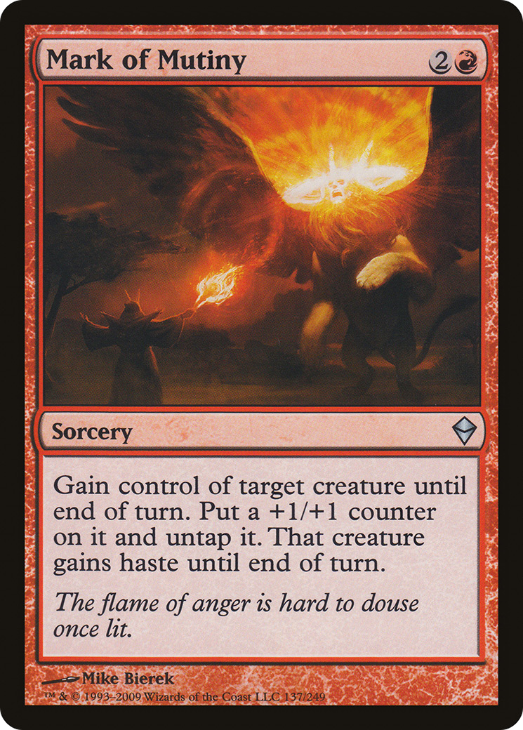 Mark of Mutiny (ZEN-137) - Zendikar Foil