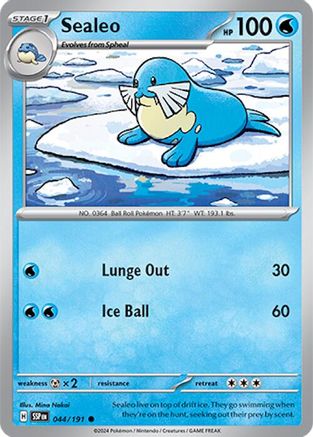 Sealeo 044/191 - SV08 Surging Sparks Reverse Holofoil