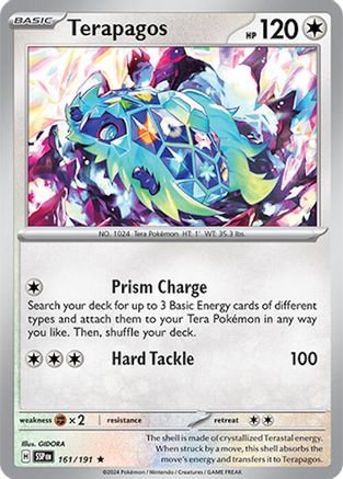 Terapagos 161/191 - SV08 Surging Sparks Reverse Holofoil