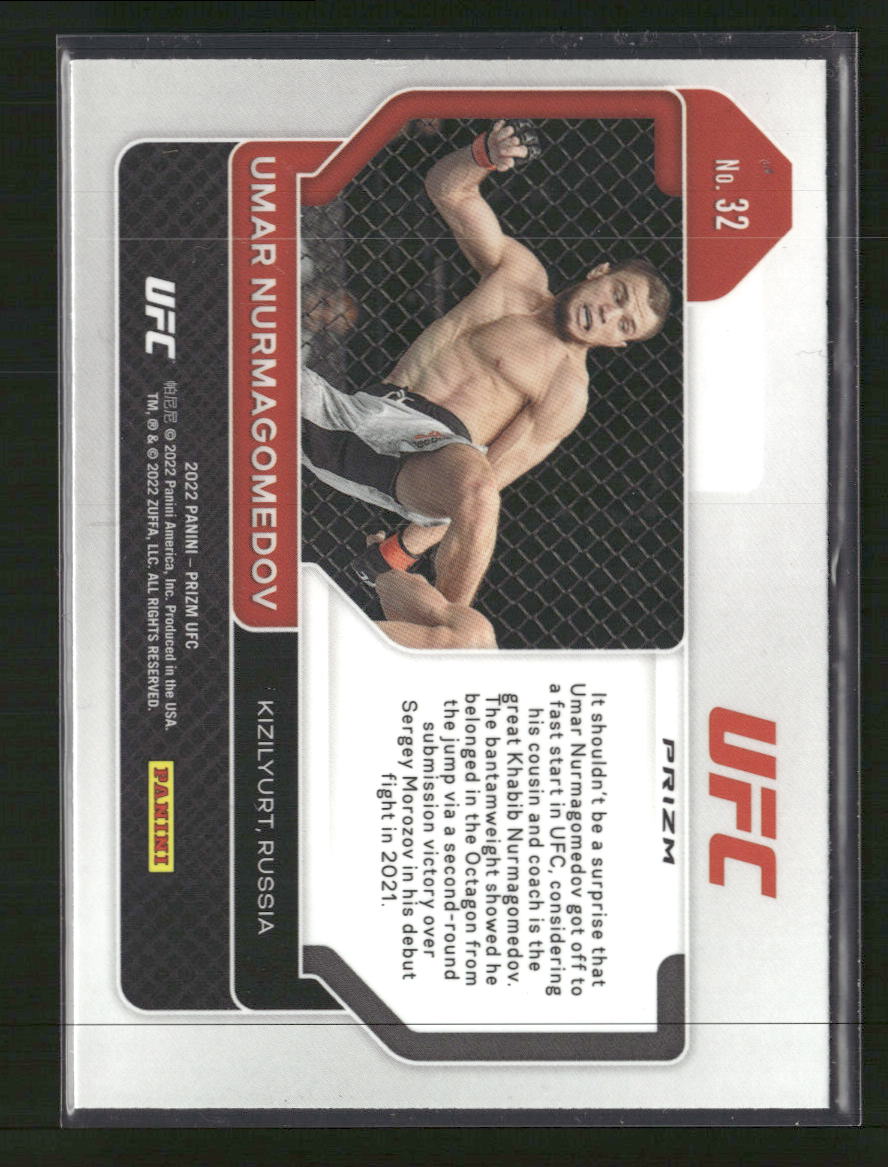 2022 Panini Prizm UFC Pink Ice Umar Nurmagomedov Rookie #32