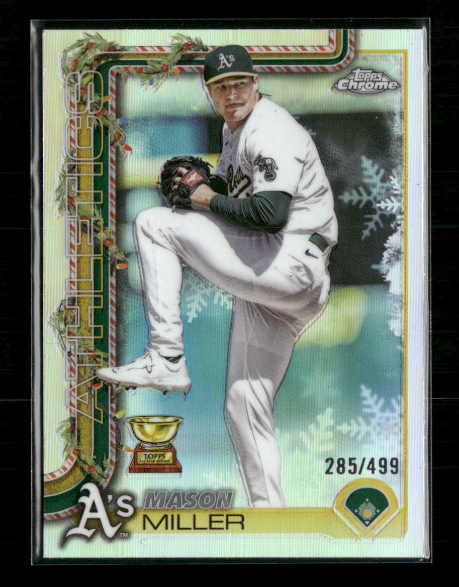 2025 Topps Holiday Refractor Mason Miller #/499 #H48