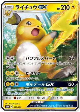 Raichu GX (033/131) - smH GX Starter Decks Holofoil