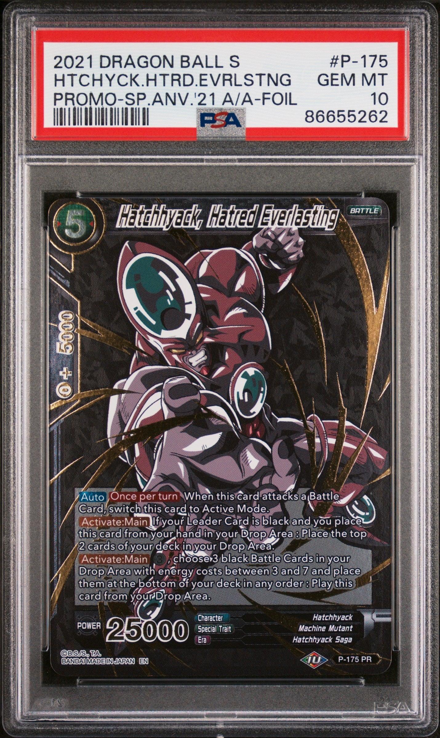 2021 DRAGON BALL SUPER HTCHYCK.HTRD.EVRLSTNG #P-175 - PSA 10