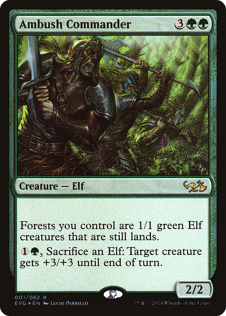 Ambush Commander (DD3-001) - Duel Decks Anthology: Elves vs. Goblins Foil