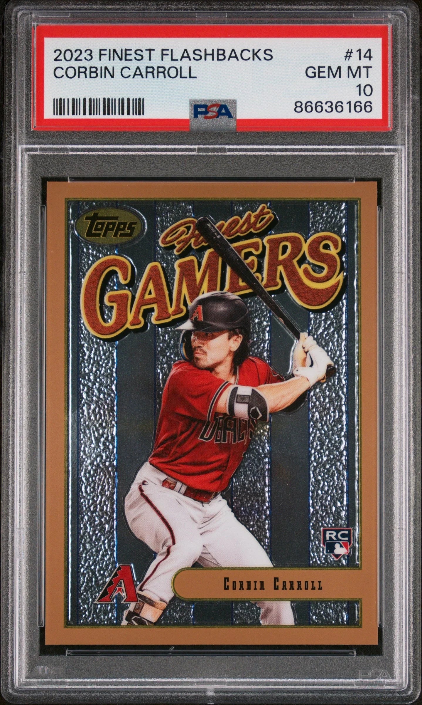 2023 TOPPS FINEST FLASHBACKS CORBIN CARROLL #14 - PSA 10