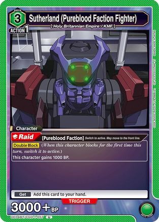 Sutherland (Pureblood Faction Fighter) (UE04BT/CGH-1-057) - UE04BT CODE GEASS Lelouch of the Rebellion