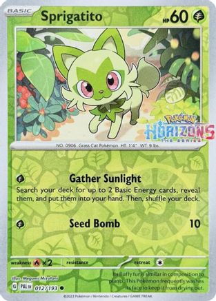 Sprigatito 012/193 - Miscellaneous Cards & Products Reverse Holofoil