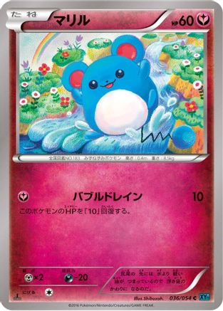 Marill (036/054) - XY11Br Cruel Traitor 1st Edition