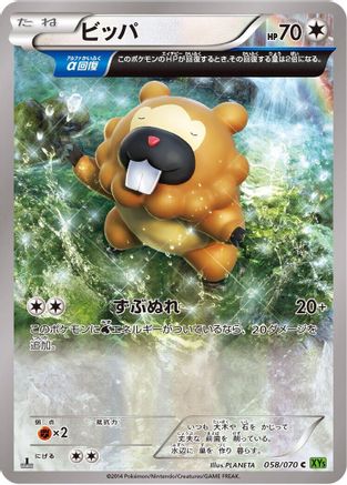 Bidoof - 058/070 (058/070) - XY5Bt Tidal Storm Unlimited