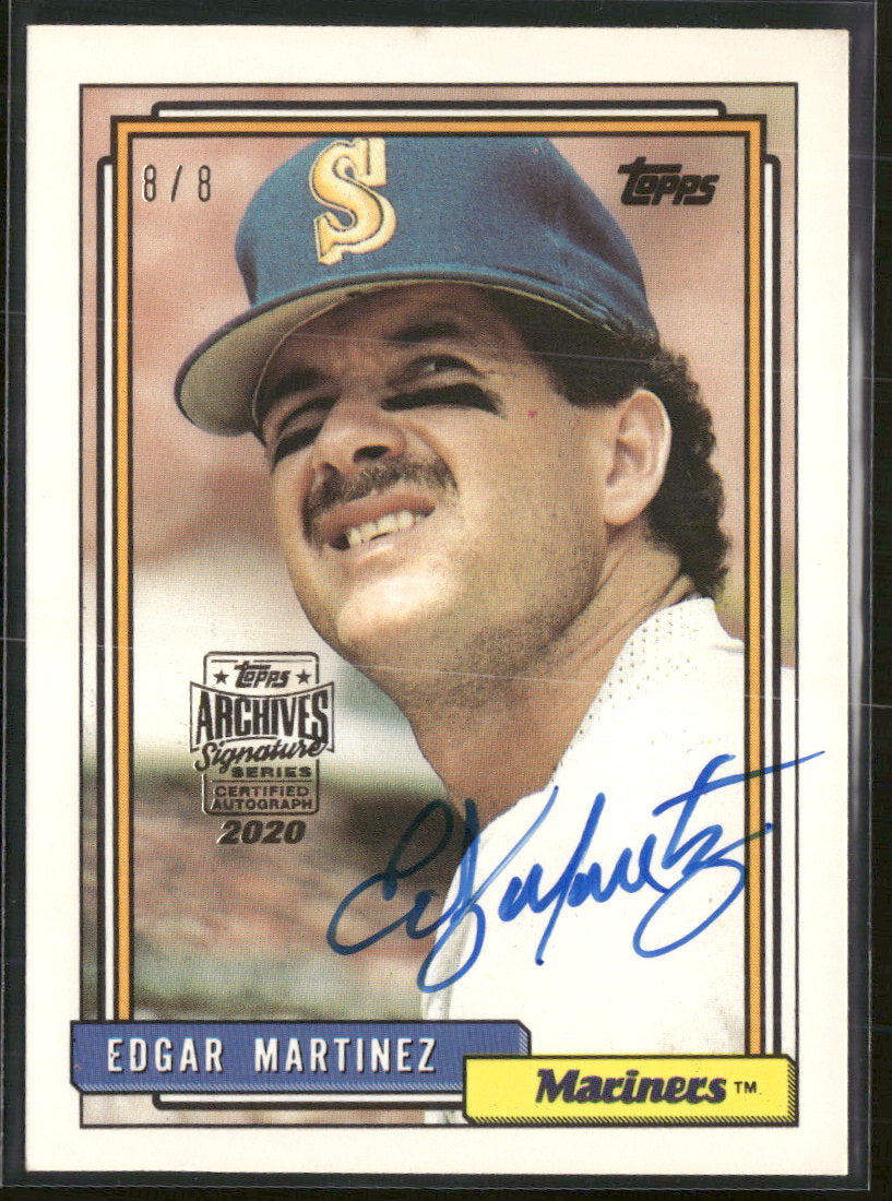 2020 Topps Archives Signature Retired Player Edition - Edgar Martinez #/8 #553