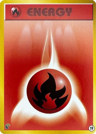 Basic Fire Energy - 19 (19) - Intro Pack Neo Chikorita