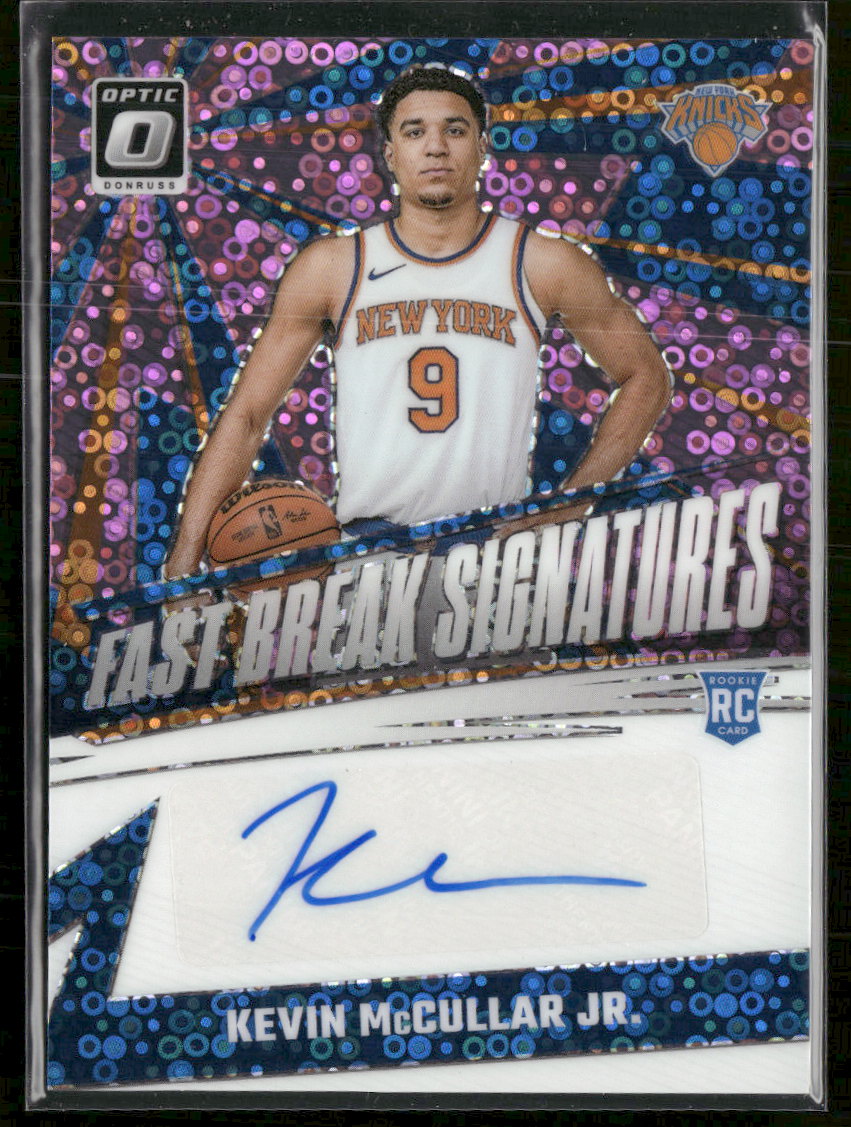2024-25 Donruss Fast Break Auto Pink Prizm #/25 Kevin McCullar Jr. #FBS-KMC