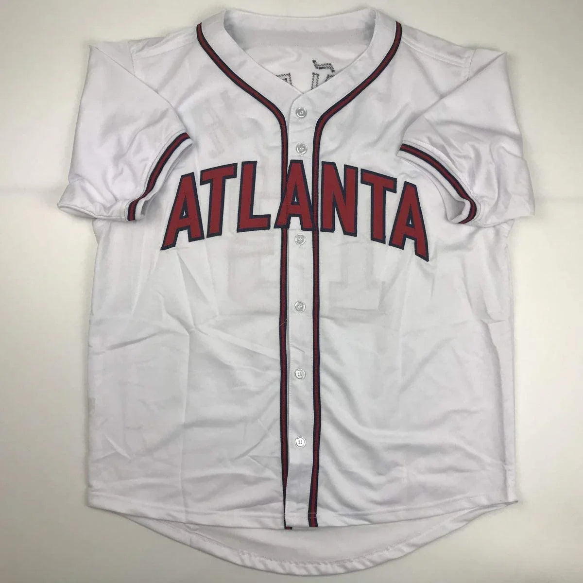 Autographed/Signed Ronald Acuna Jr. Atlanta White Baseball Jersey JSA COA